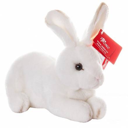 Игрушка мягкая - Кролик белый, 25 см. 